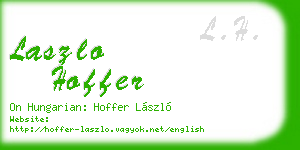 laszlo hoffer business card